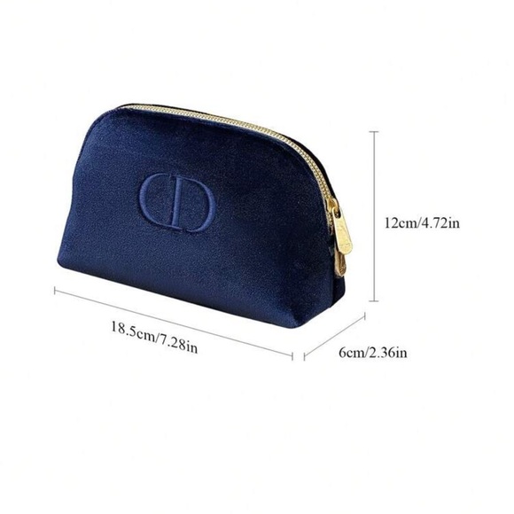 Dior Midnight Blue Velvet Cosmetic Case - Picture 6 of 6